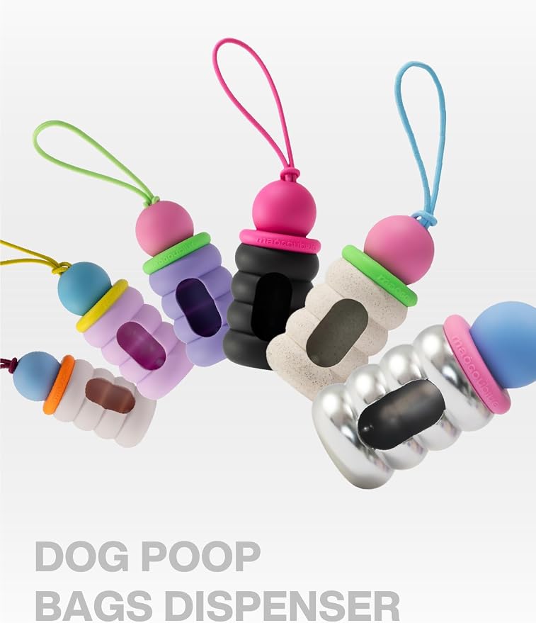 Dog Waste Bag Dispenser Pet Poop Bags Holder for Leash Lightweight Doggie Waste Bags Dispensers with Leash Attachment Includes 15 Bags (blue fuzz) - Image 6