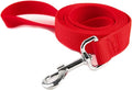 Nylon Dog Training Leash, Traction Rope, 4/5/6 Feet Long, 3/4 Inch 1 Inch Wide, for Small and Medium Dogs (1'' x 4 FT, Red) by TAIDA