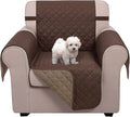 U-NICE HOME Reversible Recliner Chair Covers, Chocolate/Taupe | 23''Armchair Cover for dogs Washable, Pet Friendly, Elastic Straps, Water Repellent, Diamond Quilted by U-NICEHOME