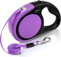 Taglory Retractable Dog Leash, One-Handed Brake, 16ft, Up to 44 lbs, Purple | More Freedom While Staying in Control, Smooth Retraction, Tangle-Free Design, Easy-Grip Handle, Daily Neighborhood Walks by Taglory