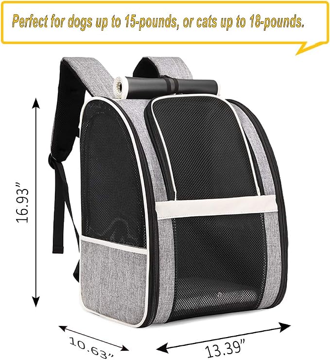 Texsens Innovative Traveler Bubble Backpack Pet Carriers for Cats and Dogs - Image 2