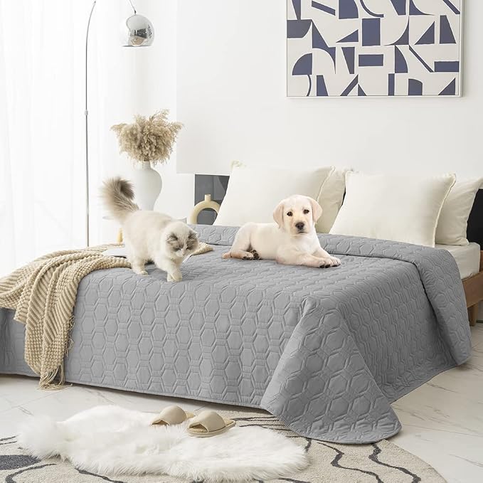 Tcksstex Waterproof and Anti-Slip Dog Bed Cover and Pet Blanket Sofa Pet Bed Mat ，car Incontinence Mattress Protectors Furniture Couch Cover for Most Cats Dogs, Pets - Image 7