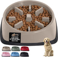 GORILLA GRIP® Patented Slow Feeder Dog and Cat Bowl, BPA Free, 4 Cup Beige | Interactive Puzzle Toy for Food Training Enrichment, Keeps Pets Busy and Prevents Puppy Overeating, All Breeds by Unknown