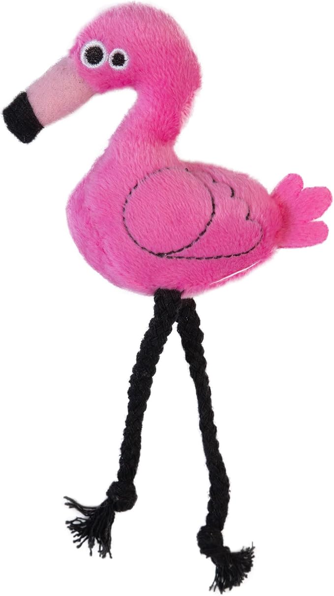 Mad Cat Flingin' Flamingo Bird Catnip and Silvervine Cat Toys, Pack of 2 | Tropical pair made for tossing games, sparks batting, chasing and playful energy in felines during active sessions daily - Image 4