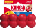 KONG Goodie Ribbon, Stuffable Natural Rubber Dog Toy, for Small Dogs | Stuffable Bone-Shaped Rubber Toy with Four Fillable Goodie Grippers for Fun, Treat-Based Enrichment Play by KONG