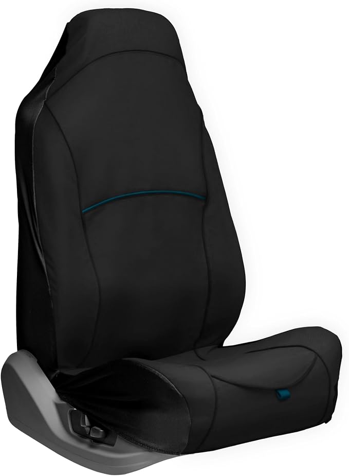 Kurgo Rover Bucket Seat Cover, Black | Protects Bucket Seats from Muddy Paws & Pet Hair, Waterproof, Stain Resistant, Large Storage Pocket, Secure Full Coverage Fit by Kurgo