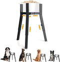 SHAINFUN Raised Dog Bowl Stand, Adjustable Height & Width, Single Elevated Food Water Holder, Bowl Not Included by SHAINFUN
