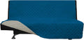 Easy-Going Reversible Couch Cover, Large Futon Sofa, Peacockblue/Beige | Machine Washable Slipcover For Dogs, Water Resistant Furniture Mat For Living Room, Non-Slip Sofa Cover, Pet Friendly by Easy-Going