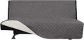 Easy-Going Reversible Couch Cover, Large Futon Sofa, Gray/Ivory | Machine Washable Slipcover For Dogs, Water Resistant Furniture Mat For Living Room, Non-Slip Sofa Cover, Pet Friendly by Easy-Going