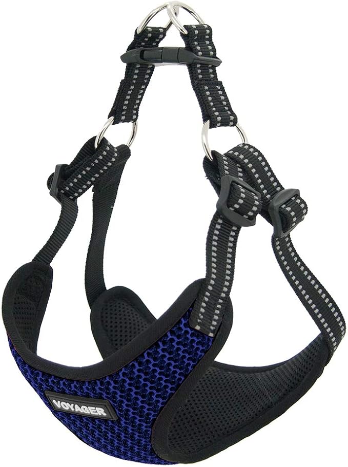 Voyager Step-in Flex Adjustable Dog Harness - Baby Blue, X-Large | 23 - 28" in Chest, Fully Adjustable, Reflective Bands, All Weather Breathable Air Mesh, Lightweight, Fast Drying - Image 3