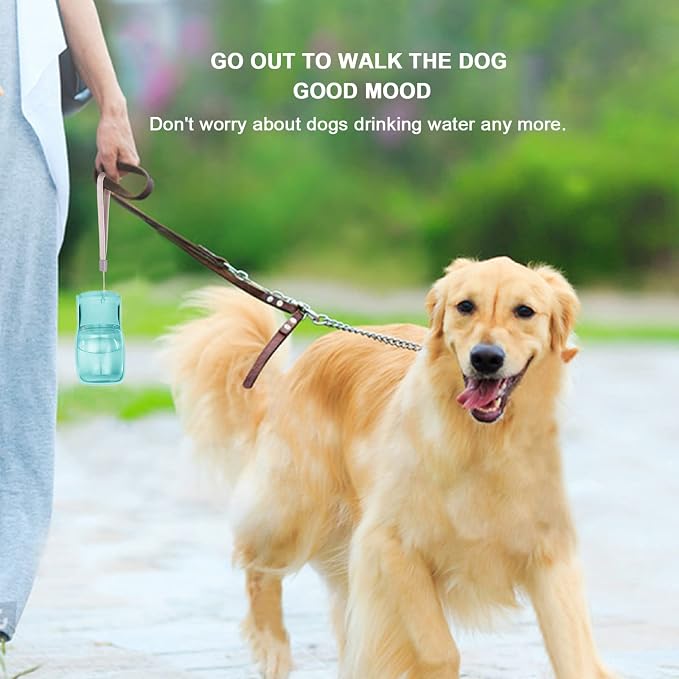 Portable Dog Water Bottle, Foldable Water Bottle for Dog, Blue, 12oz | Leak Proof Dispenser, Dishwasher Safe, Puppy Travel Water Bowl Fit for Cat, Rabbit, Small Animals Walking, Hiking, Travel - Image 7