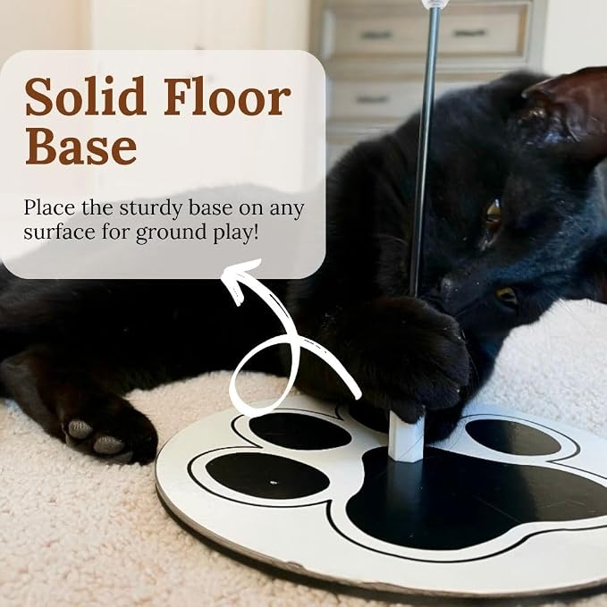 Interactive Cat Toys for Indoor Cats, Cat Toy Wand, 18 Feather Attachments | Explore four unique ways to play, Attach dual suction cups to windows, Keep your indoor cat busy for hours, - Image 8