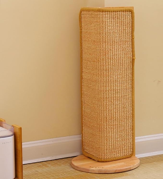 SHENGOCASE 27.5-Inch Tall Sisal Cat Scratching Post, Corner Couch Protector, Wall Corner Mounted (1pc) - Image 7