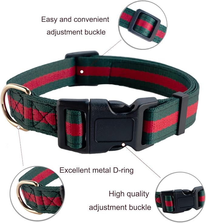Premium Dog Collar and Leash,Safety and Durable Pet Collars Leashes,Luxury Fashion Dog Collar Gift Set for Medium Dogs - Image 2