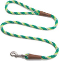 Mendota Pet Snap Leash - British-Style Braided Dog Lead, Made in The USA - Ivy, 3/8 in x 6 ft - for Small/Medium Breeds by MendotaPet