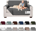 Sofa Shield® Couch Loveseat Slip Cover for Dogs with Strap, Charcoal | Reversible Furniture Protector, Stain and Tear Resistant Cushion Cover, Machine Washable Slipcover for Pets, Cats 70 inch by SofaShield