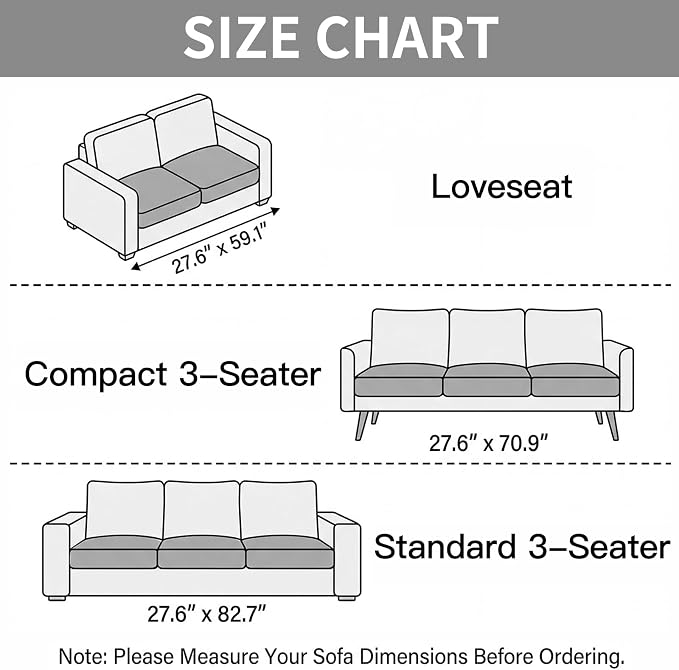 Pet Couch Cover for Sofa Couch Covers for Dogs, Non Slip & Pet Friendly | Non-Slip Backing, Machine Washable, Pet Friendly, Pet Hair & Scratch Protection, Sofa Cushion Protector(Brown, 27.6" x 82.7") - Image 7