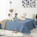 Tcksstex Waterproof and Anti-Slip Dog Bed Cover and Pet Blanket Sofa Pet Bed Mat ，car Incontinence Mattress Protectors Furniture Couch Cover for Most Cats Dogs, Pets（82x102-Stoneblue） by TcksstexFauxFurDogBedCover