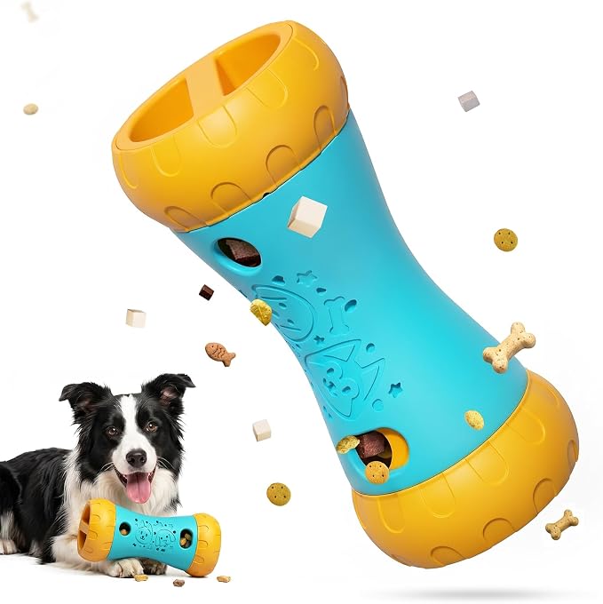 Treat Dispensing Dog Puzzle Toy, Interactive Dog Toys, Blue | Mental Stimulating Slow Feeder, Boredom Relief, Enrichment Dog Toys to Keep Them Busy, For Small Medium Large Dogs by BlanlodyPetSupplies