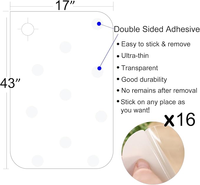 In hand Clear Pet Door Scratch Protector Shield Protect Your Furniture, Heavy Duty Deluxe Flexible Door Guard Cover - Image 6