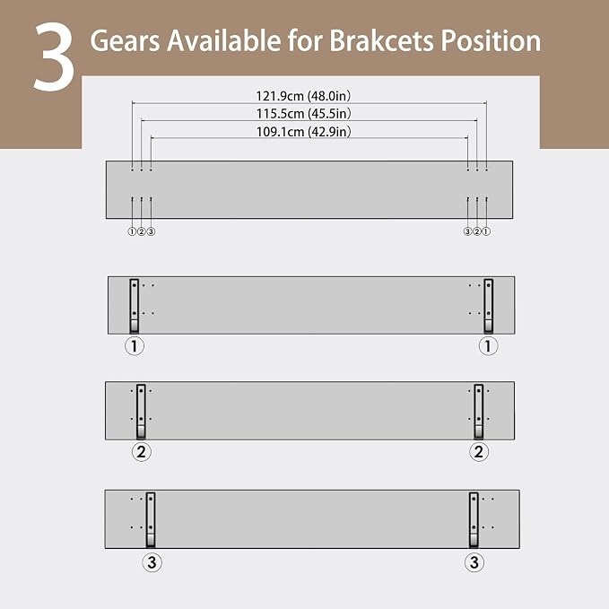 Long Wall Shelves, 55.1Inch Wooden Wall Mounted Shelves, Set of 2 | Large Floating Book Shelf with Metal Bracket, Easy Assembly, Max Load 33lbs, Wall Storage Ledges, Bedroom/Bathroom, Gray Wash - Image 4