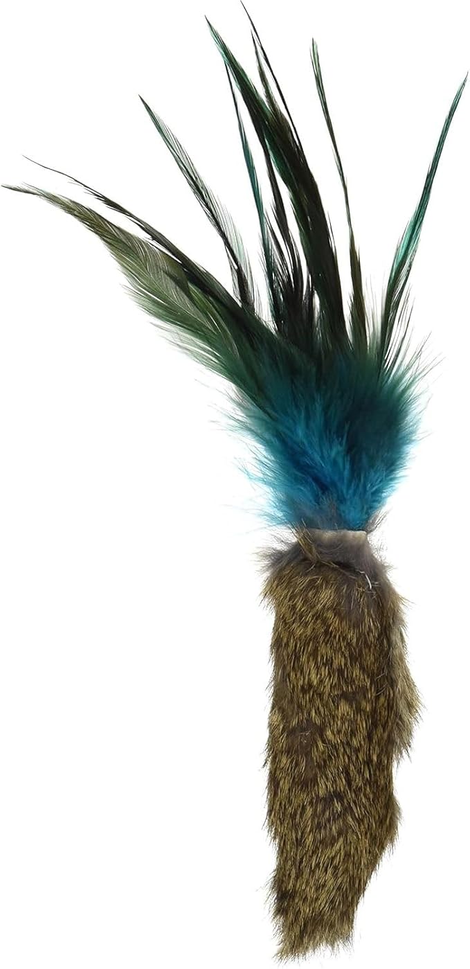 GoCat Da Fur Thing Cat Toy, Rabbit Fur and Feather Toy Stuffed with Catnip by GoCat