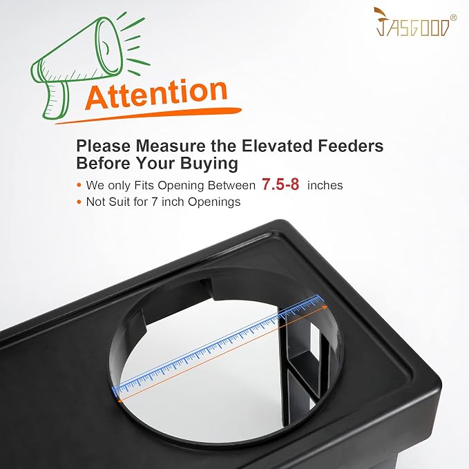 JASGOOD Dog Slow Feeder - Reduce Slip Puzzle Bowl for Raised Pet Feeders - Interactive Bloat Stop Elevated Diners Replacement Bowl (Gray, Fit Opening 7.5"-8") - Image 2
