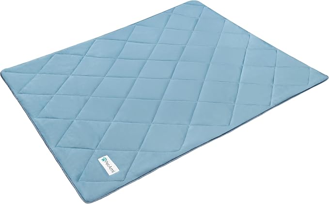 PetAmi Premium Cooling Dog Blanket | Lightweight Fluffy Pet Throw Blanket Bed Cover for Dogs, Cat, Puppies | Pet Blanket Furniture Protector Couch Sofa | Reversible Fuzzy Cozy | 24x32, Dusty Blue - Image 5