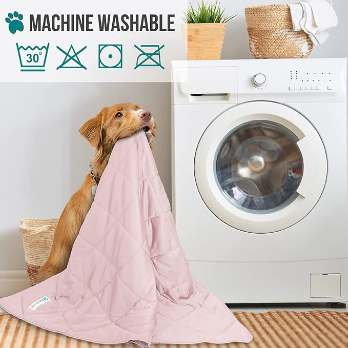 PetAmi Premium Cooling Dog Blanket | Lightweight Fluffy Pet Throw Blanket Bed Cover for Dogs, Cat, Puppies | Pet Blanket Furniture Protector Couch Sofa | Reversible Fuzzy Cozy | 24x32, Pink - Image 6