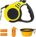 Retractable Dog Leash Automatic Telescopic Tractor Dog Tape | Pet Tape 10/16 FT Durable and Convenient, with Folding Bowl, Dispenser, Rubbish Bags, Suitable for Small and Medium Dogs by LIEVUIKEN