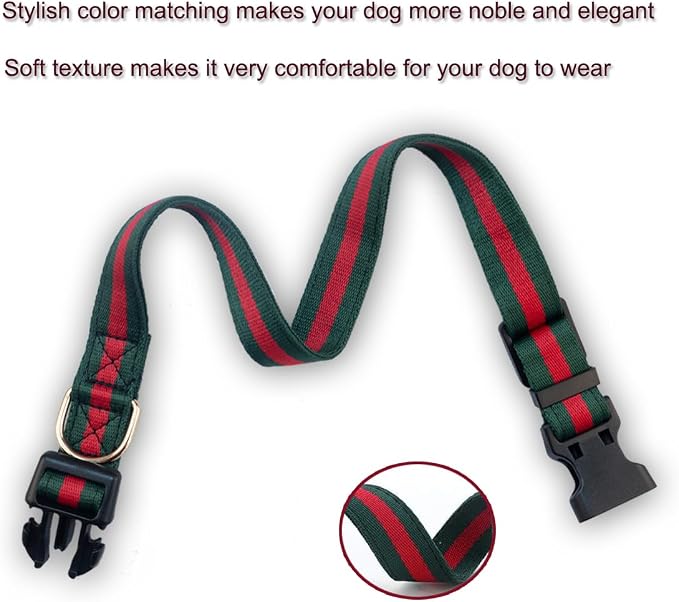Premium Dog Collar and Leash,Safety and Durable Pet Collars Leashes,Luxury Fashion Dog Collar Gift Set for Medium Dogs - Image 3