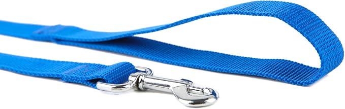 Nylon Dog Training Leash, Traction Rope, 4/5/6 Feet Long, 3/4 Inch 1 Inch Wide, for Small and Medium Dogs (1'' x 5 FT, Blue) - Image 3