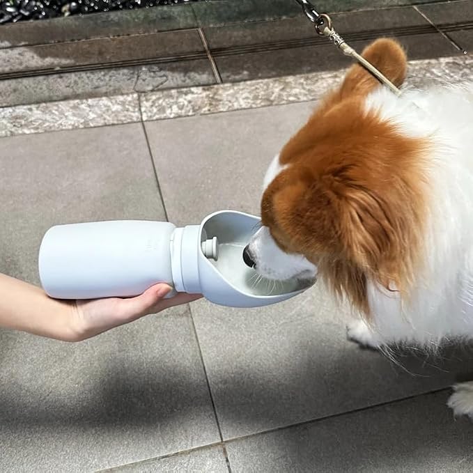 Portable Pet Dog Water Bottle with Silicone Feeder Bowl, for Walking, Hiking, Outdoor Use - Image 4