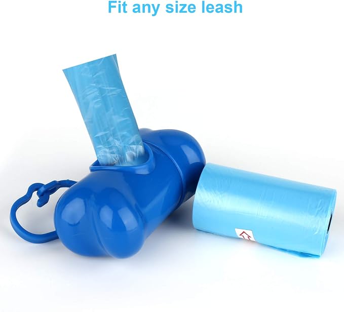 Depets Dog Poop Bags Rolls, Thick Doggie Poop Bag with Dispenser, 160 Count | Leak-Proof Dog Waste Bags, Unscented, for Dog Puppy Outdoor Walking & Travel, Dispenser & Clip Included, 11.8 × 8.7 in, Blue - Image 6
