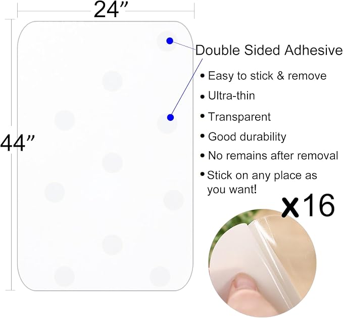 In hand Clear Pet Door Scratch Protector Shield Protect Your Furniture, Heavy Duty Deluxe Flexible Door Guard Cover - Image 6