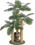 LEMONDA 31.5Inch Cat Scratching Post | Cat Scratcher Tree, Cat Scratching Posts,3 Scratching Poles,2 Interactive Dangling Balls, For Indoor Kitten & Adult Cats by LEMONDA