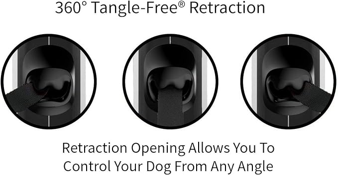 TUG Tiny Retractable Dog Leash, 10 ft (Extra Small, White) | 360° Tangle-Free Retraction, 10 ft Tape, Quick Thumb Lock, Anti-Slip Handle, For Pets Under 26 lbs - Image 4