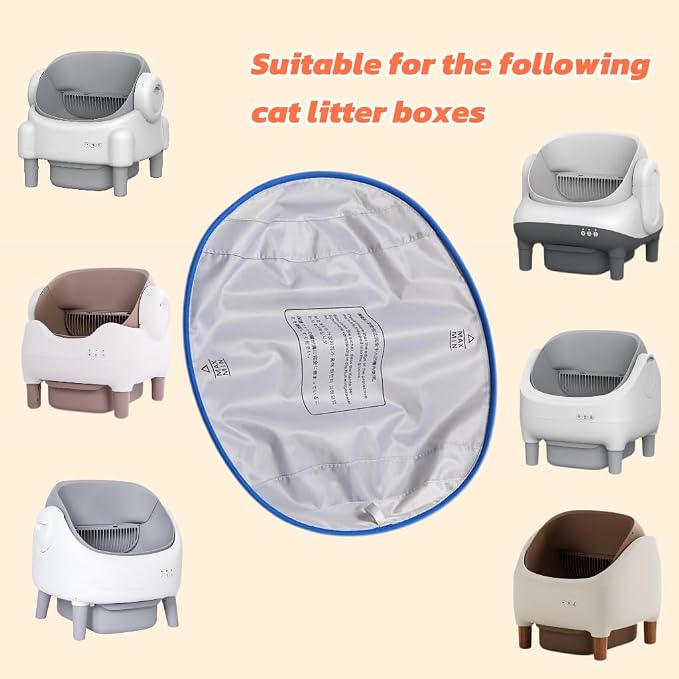 Open Type Automatic Cat Litter Box Accessory Mat Replacement Waterproof Pad | Waterproof leakproof anti-stick scratch resistant flexible liner for self-cleaning cat litter box - Image 2