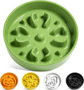 LE TAUCI Ceramic Slow Feeder Dog Bowls Small Breed, 0.6 Cups Dog Food Dish for Fast Eaters, Puzzle Bowl for Small Dogs and Cats,Clover Green by LETAUCI
