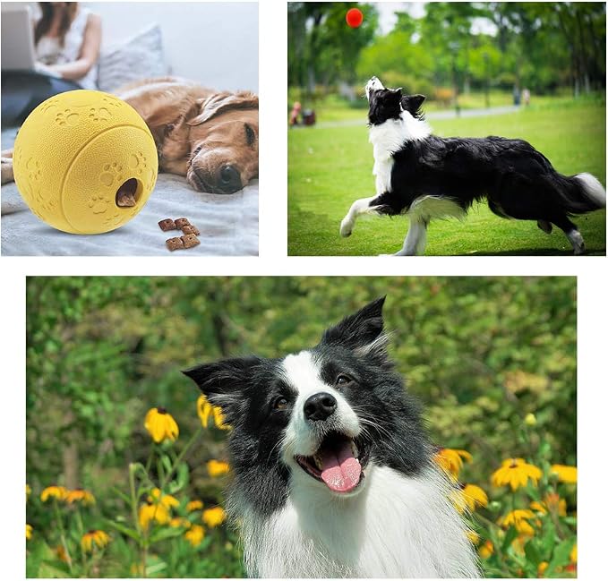 Volacopets 5 Different Functions Interactive Dog Toys, Puzzle Toys, Dog Balls for Medium Large Dogs, Dog Squeaky Balls, Food Treat Dispensing Toys - Image 7