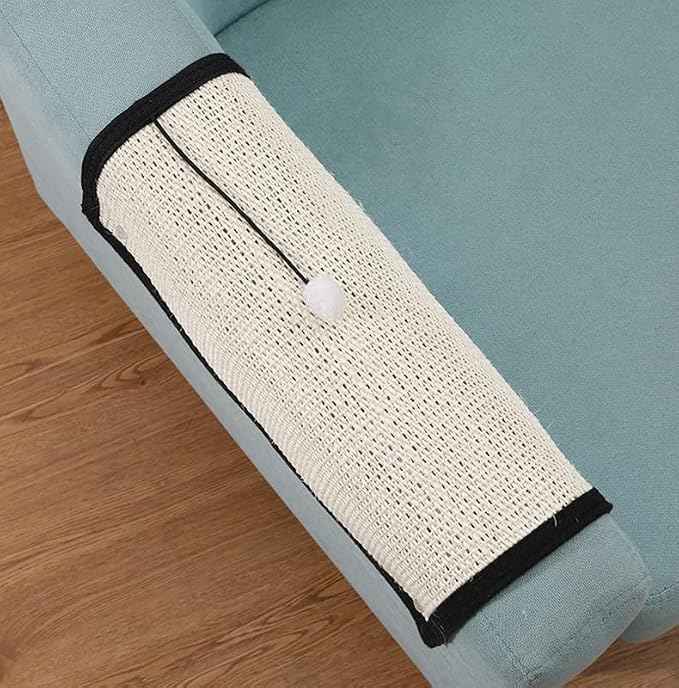 HAOZAIKEJI Cat Scratcher Mat Sofa Protector Natural Sisal Cat Scratching Mat Cat Scratch Couch Cover Heavy Duty Couch Guard Easy Installation Scratch Pad for Grinding Claws Protecting Furniture - Image 2