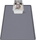 Cat Litter Mat for Litter Box 34"x22" Large Silicone Mat, Dark Grey | Waterproof Non-Slip Litter Box Mat with Raised Edges, Cat Litter Trapping Mat for Pet, Cat Litter Rug for Floor by Bartuke