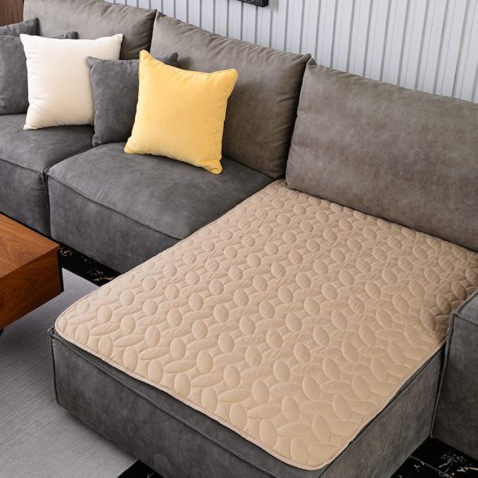 Ameritex Pet Bed Cover Dog Bed Blanket for Sofa and Furniture Waterproof New Pattern Design (40x50 Inch, Beige) by Ameritex