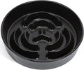 Ceramic Slow Feeder Dog Bowls 0.6 Cups for Small Fast Eaters,White | Reduces Bloating,6.02x1.38 Inch Dish For Daily Dog Meals, Maze Puzzle Slows Down Eating, Anti-Choking,9.0oz Water by JuWow