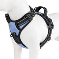 No Pull Dog Harness Reflective Adjustable with 2 Metal Leash Hooks | and Soft Training Handle [Over The Head Design](L, Baby Blue) by PHOEPET
