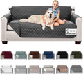 Sofa Shield® Couch Sofa Slip Cover for Dogs with Strap, Charcoal | Reversible Furniture Protector, Stain and Tear Resistant Cushion Cover, Machine Washable Slipcover for Pets, Cats 70 inch by SofaShield