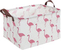 CLOCOR Rectangular Storage Bin,Waterproof Gift Baskets,Room Decor (Flamingo) by CLOCOR