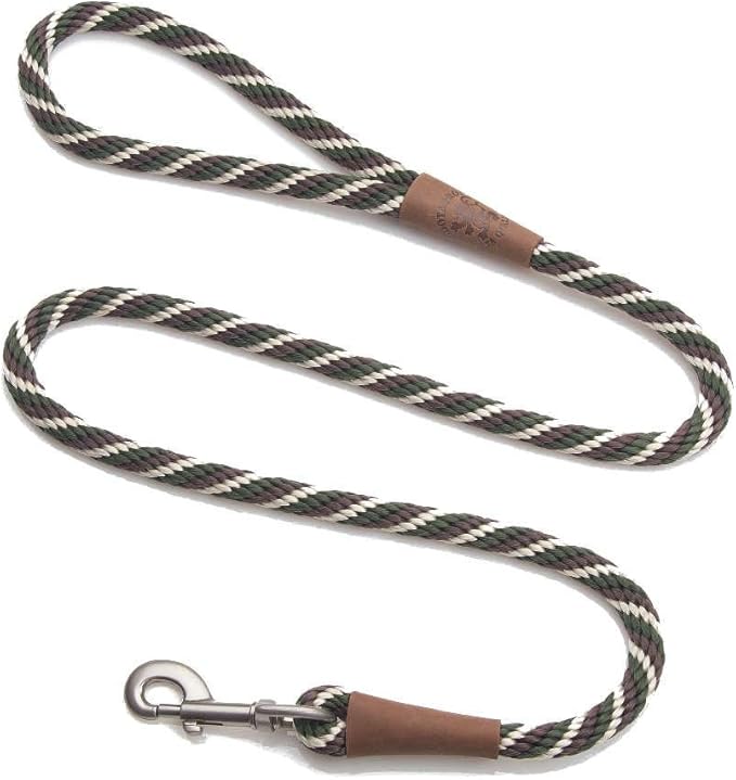Mendota Pet Snap Leash - Made in The USA - Woodlands, 3/8 in x 6 ft by MendotaPet