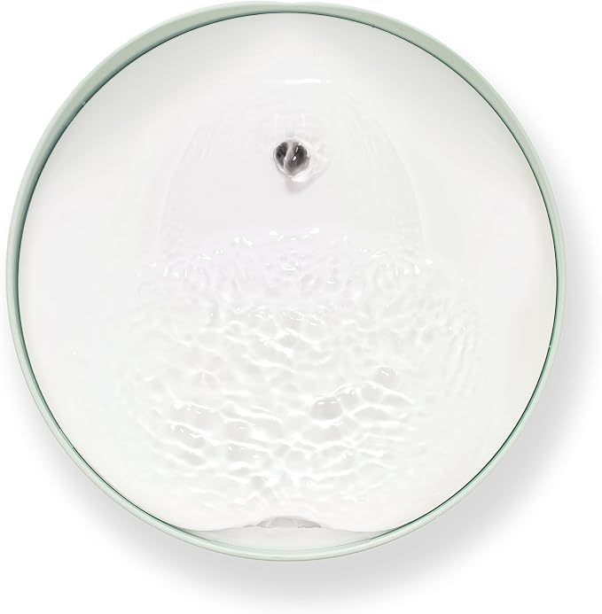 Catit PIXI Drinking Fountain, Green | Cat Water Fountain with Triple Filter and Ergonomic Drinking Options - Image 4