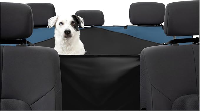Kurgo Rover Extended Hammock Seat Cover, Black, 63" Wide | Protects Seats from Muddy Paws & Pet Hair, Water & Stain Resistant, Secure Fit, Extended Width For SUVs & Trucks - Image 3